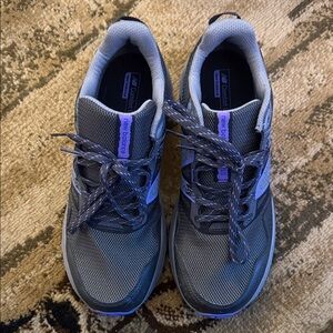 New Balance Women's Gray and Purple Athletic Shoes